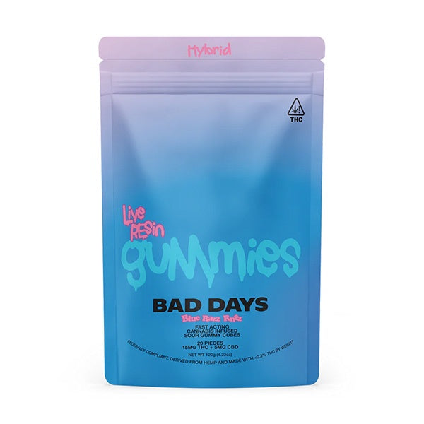 Bad Days Live Resin Delta 9 Gummies | (20ct) 400mg