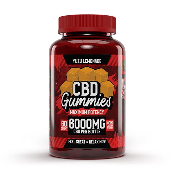 Hemp Bombs Maximum Potency CBD Gummies – Yuzu Lemonade | (60ct) 6000mg
