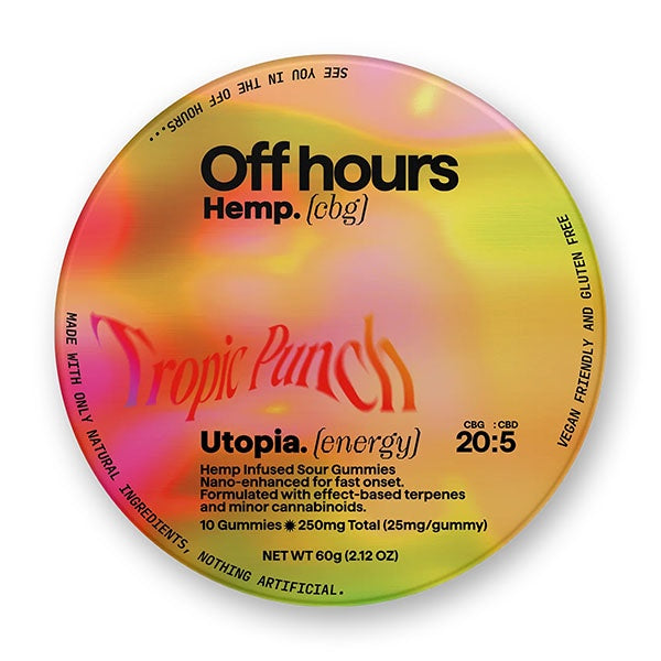 Off Hours Hemp Utopia Energy Gummies | (10ct) 250mg